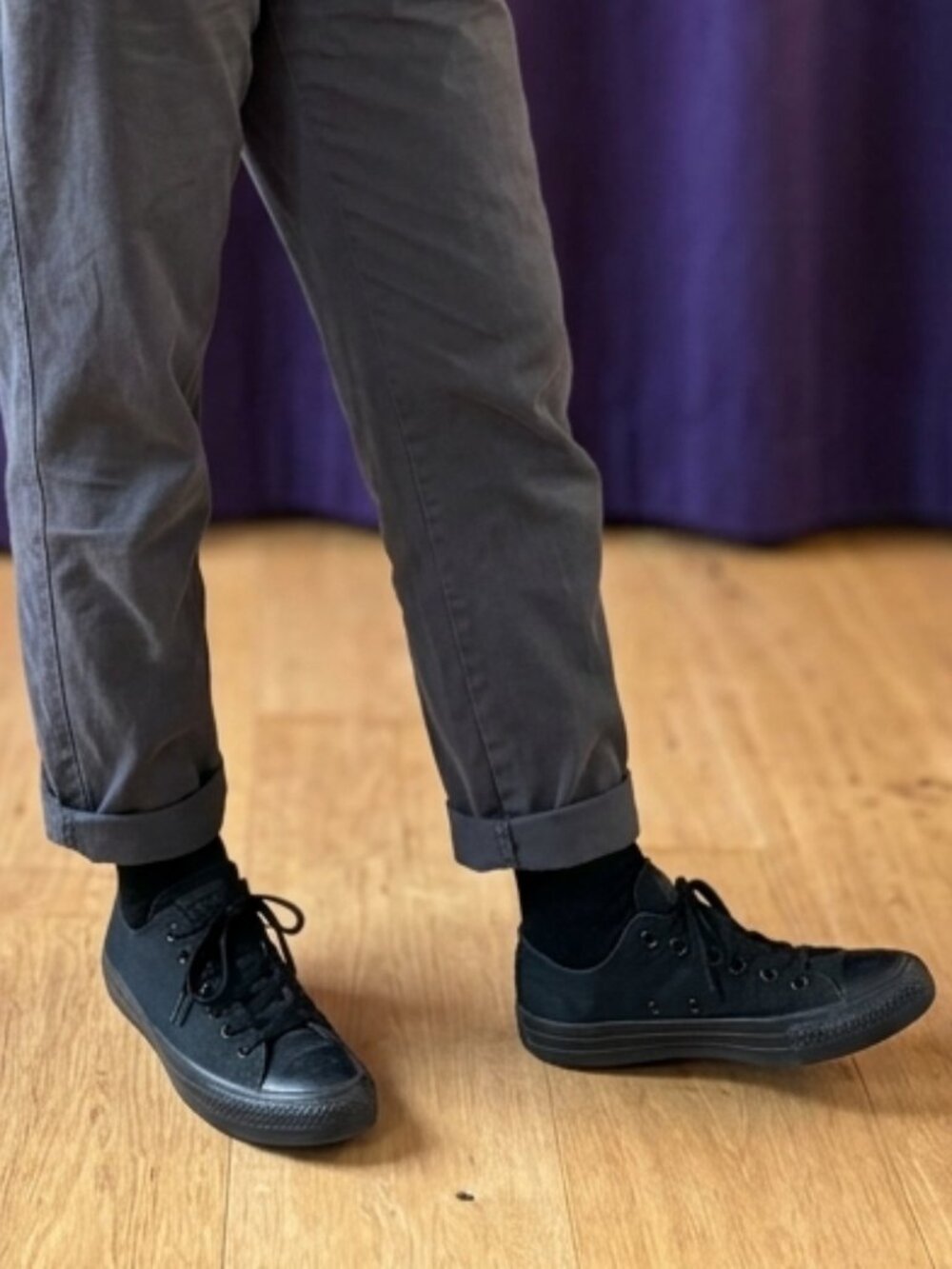 Converse Classic Low-Top Ox Black Monochrome Canvas Sneakers